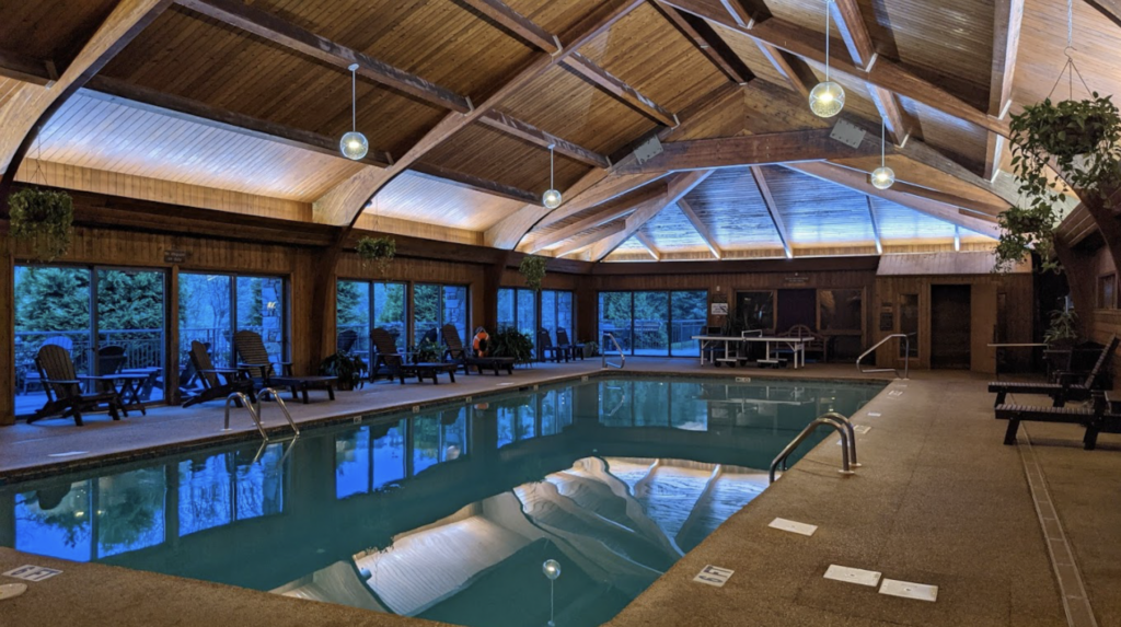 Indoor pool at the Chetola Resort in Blowing Rock, North Carolina.